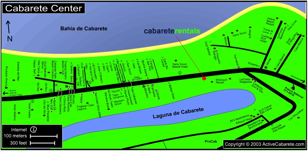 cabarete map